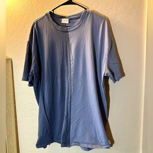 Hollister Half&Half Lavender Blue Oversized Tee
